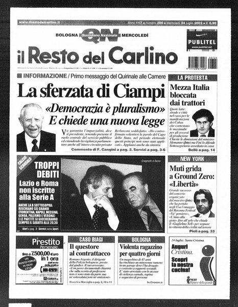 Il Resto del Carlino : giornale dell'Emilia